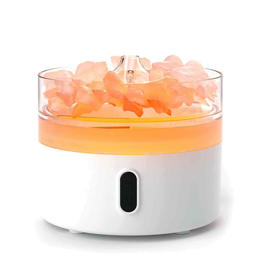 Himalayan Salt Aroma Diffuser - Night Light, USB-C, Flame Effect