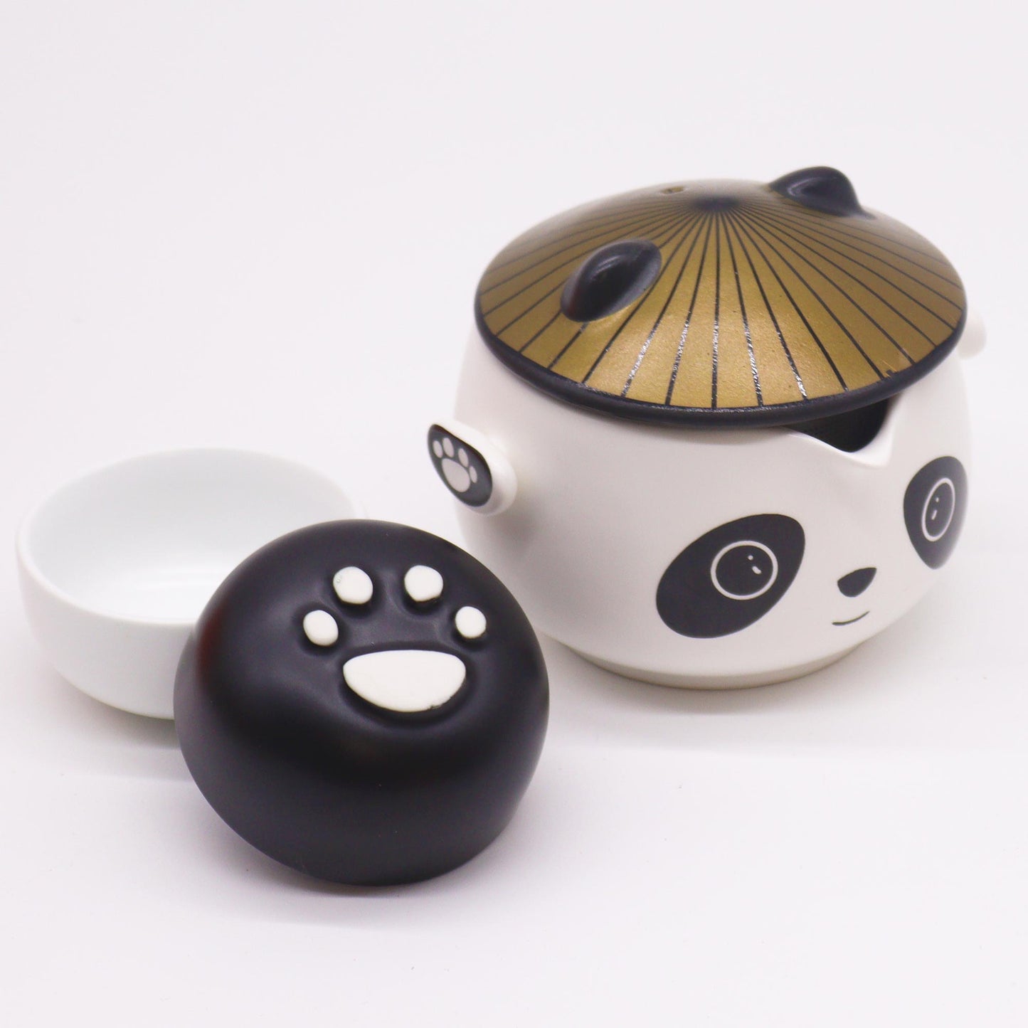 Panda Tea Set with Two Cups and Travel Case