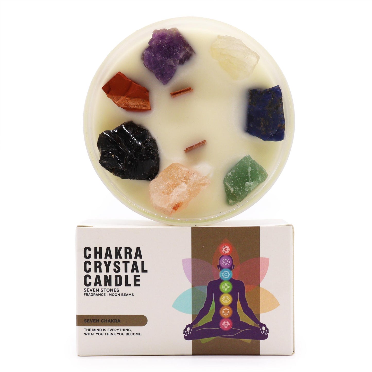 Chakra Crystal Candle - 7 Chakras