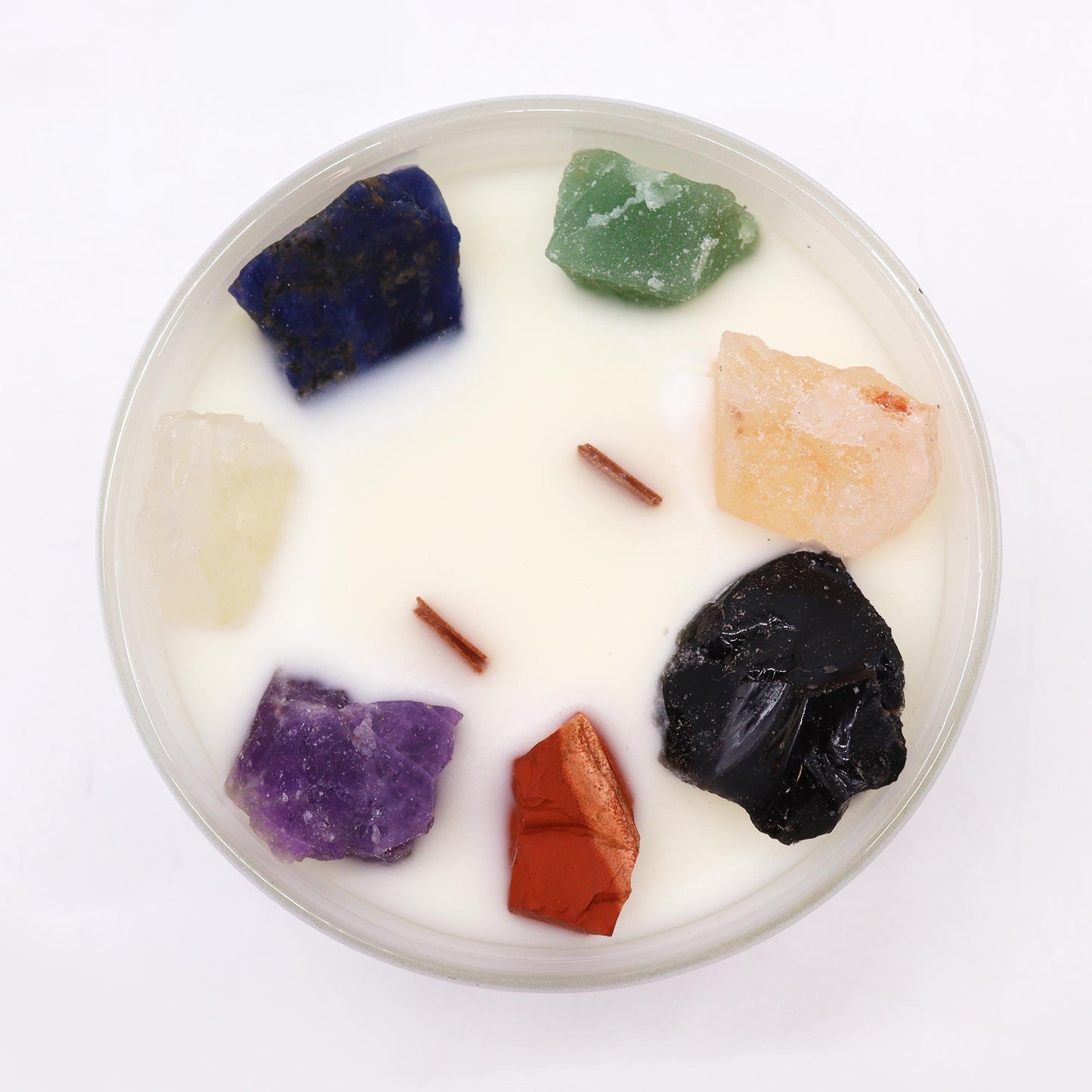 Chakra Crystal Candle - 7 Chakras