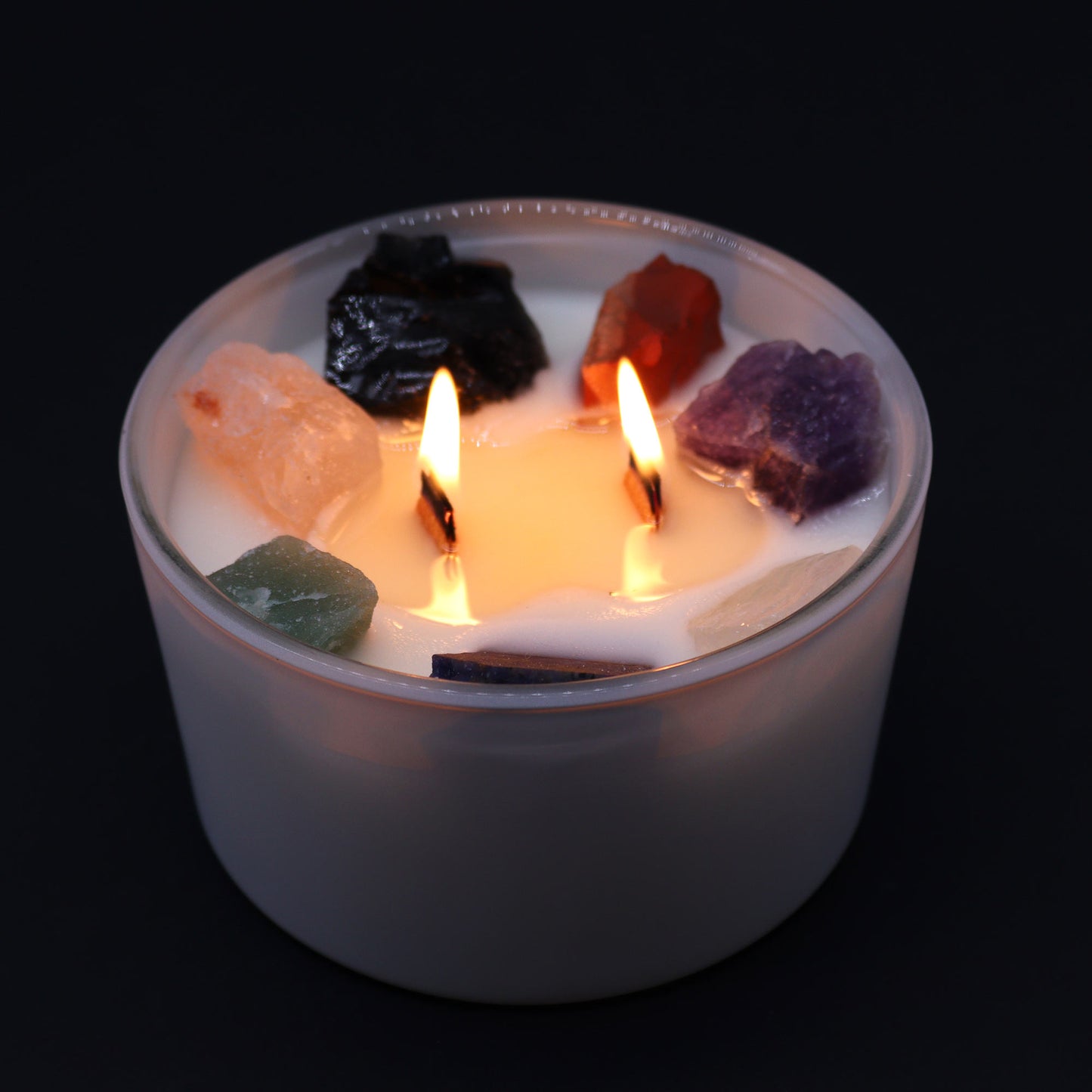 Chakra Crystal Candle - 7 Chakras