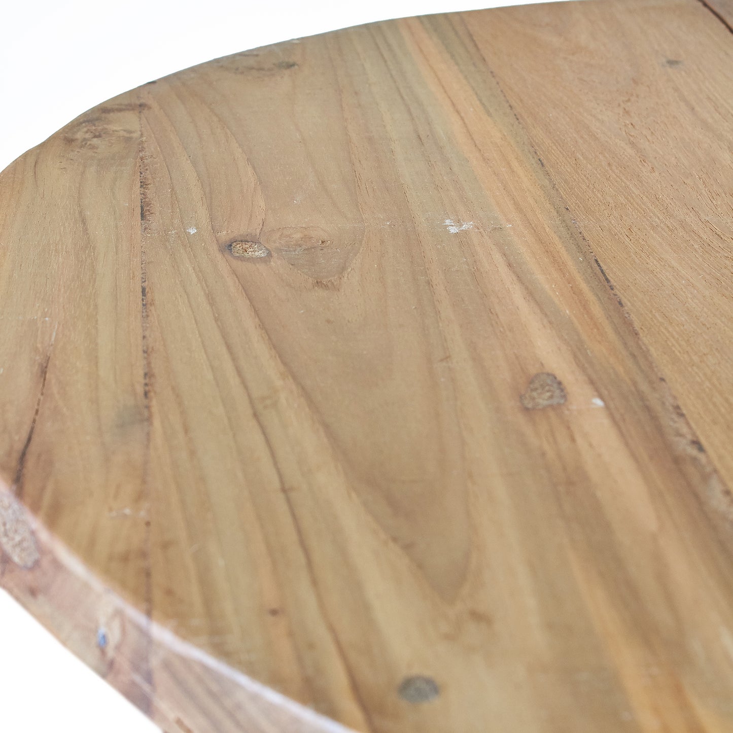 Round wooden folding table